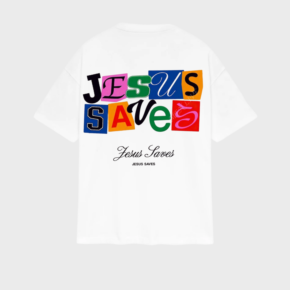 Camiseta Jesus Saves Color Infantil