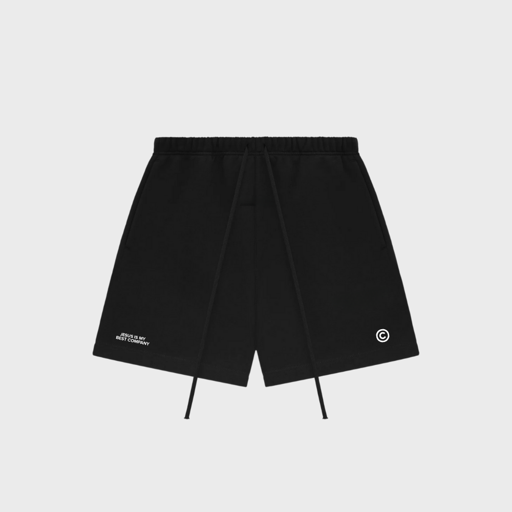 Shorts Jesus Is My Best Company Preto