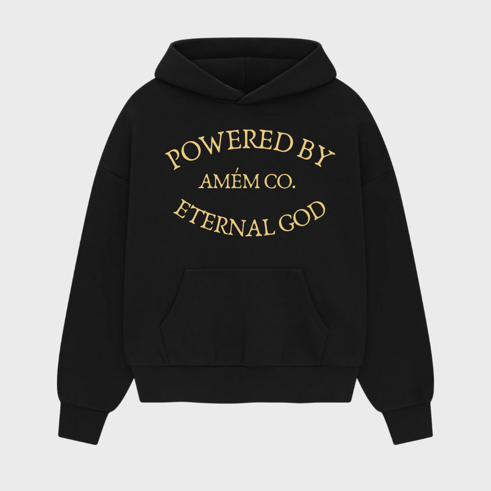 Moletom Canguru Eternal God Preto