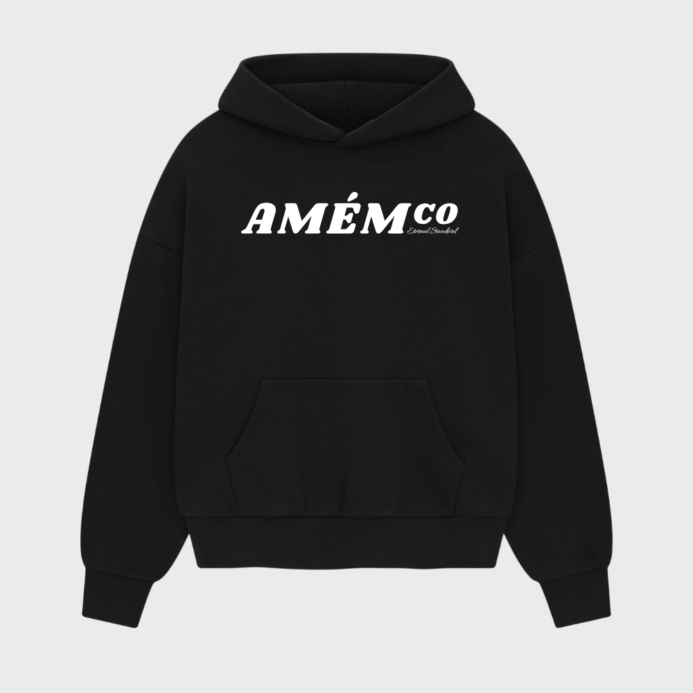 Moletom Canguru Amem Co Preto